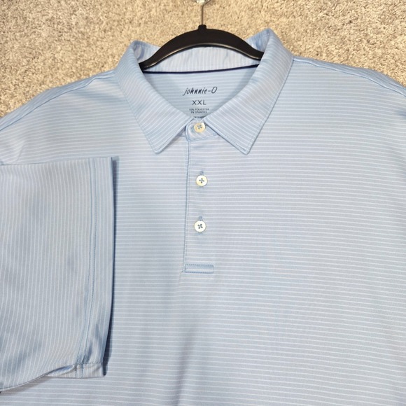 johnnie-O Other - Johnnie-O Polo Mens 2XL Blue Striped performance golf